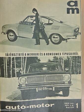 Autó-Motor 1971. (nem teljes évfolyam)