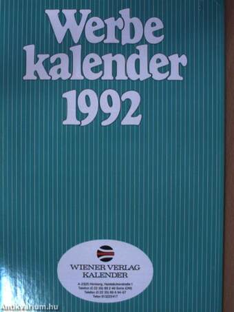 Werbe kalender 1992