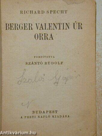 Berger Valentin úr orra