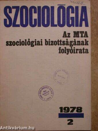 Szociológia 1978/2.