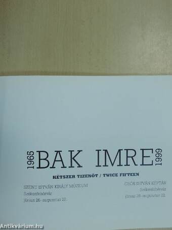 Bak Imre 1965-1999