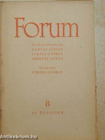 Forum 1949. augusztus