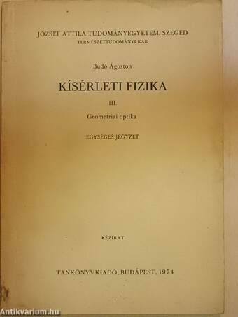 Kísérleti fizika III.