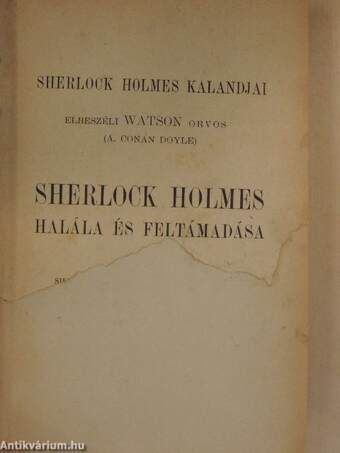 Sherlock Holmes halála és feltámadása/A brixtoni rejtély/A fekete bőrönd