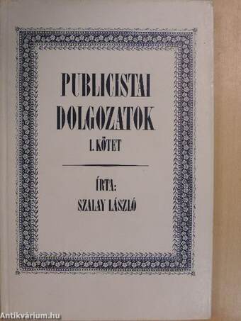 Publicistai dolgozatok I.