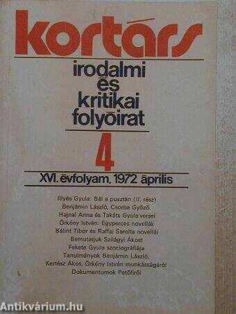 Kortárs 1972. április