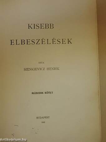 Kisebb elbeszélések II.