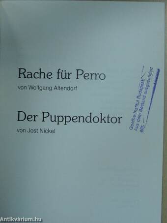 Rache für Perro/Der Puppendoktor