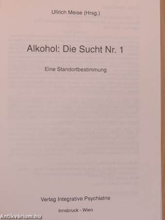 Alkohol: Die Sucht Nr. 1