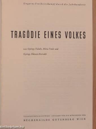 Tragödie eines Volkes