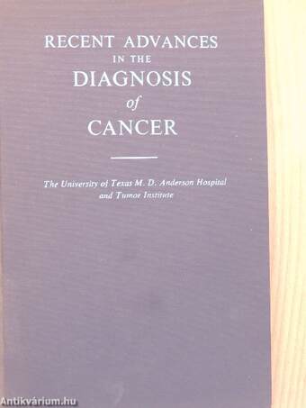 Recent Advances in the Diagnosis of Cancer