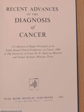 Recent Advances in the Diagnosis of Cancer