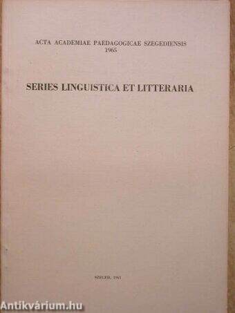 Series linguistica et litteraria