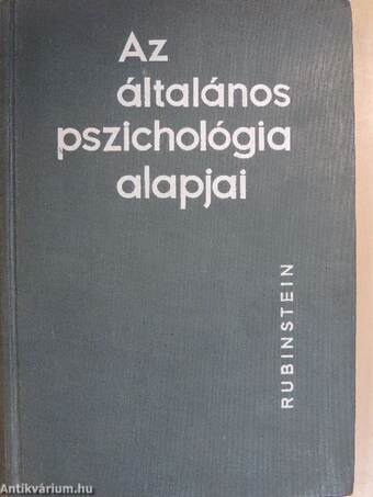 Az általános pszichológia alapjai I. (töredék)