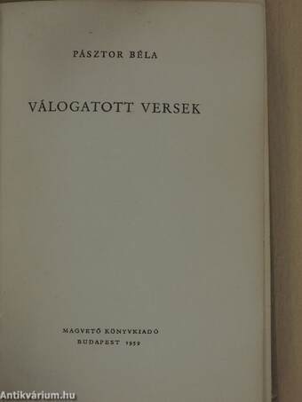 Válogatott versek