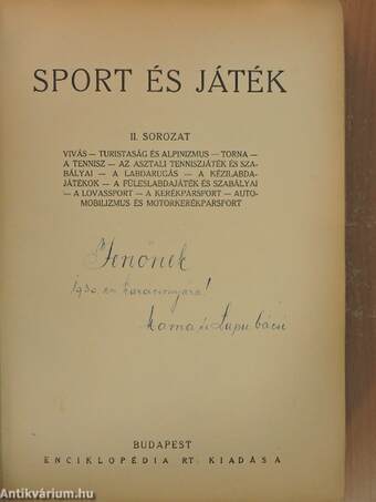 Sport és játék II.