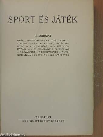 Sport és játék II.