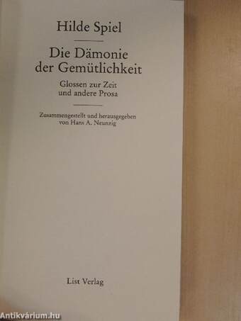 Die Dämonie der Gemütlichkeit