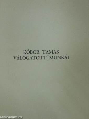 Kóbor Tamás válogatott munkái I-XII.