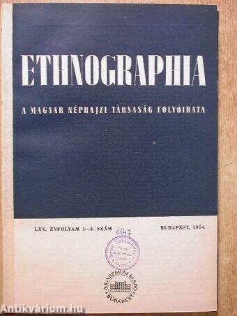 Ethnographia 1954. 1-4. szám