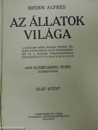 Brehm - Az állatok világa 1-19.