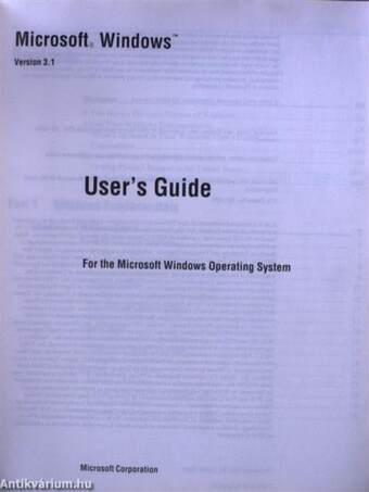 Microsoft Windows Version 3.1 User's Guide