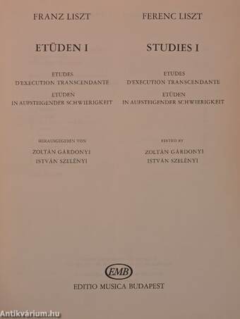 Etüden I./Studies I.