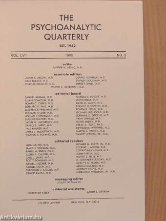 The Psychoanalytic Quarterly 1988/3.