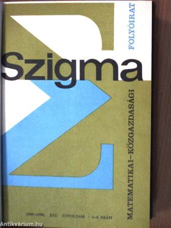 Szigma 1989-1994. január-december