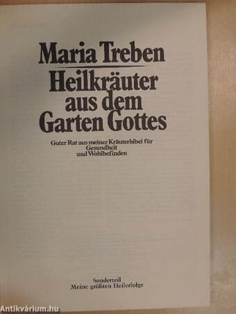 Heilkräuter aus dem Garten Gottes