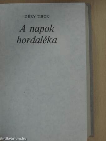 A napok hordaléka