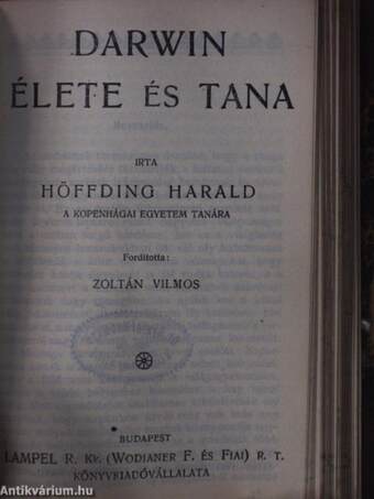 Hannibal útja az Alpeseken át/Cornelius Tacitus évkönyveiből/A catilina elleni beszédek/Marcus Tullius Cicero beszéde/Tolsztoj élete/Darwin élete és tana/Lassalle Ferdinánd élete