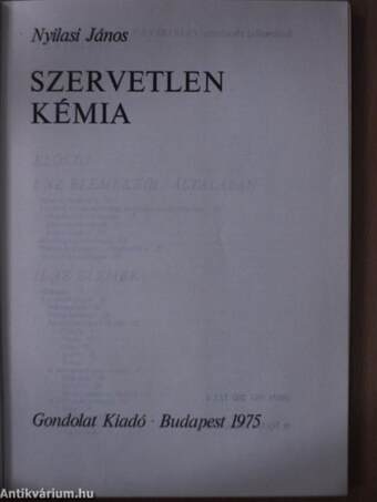 Szervetlen kémia