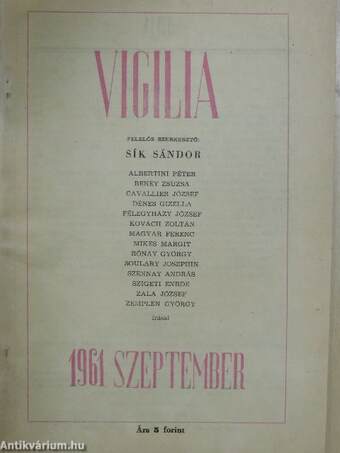 Vigilia 1961. szeptember