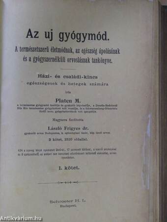 Az uj gyógymód I. (töredék)