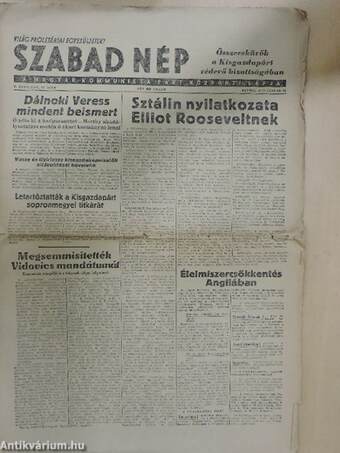 Szabad Nép 1947. január 24.