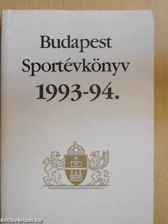 Budapest Sportévkönyv 1993-94.