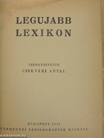 Legujabb lexikon