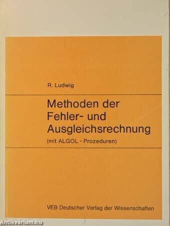 Methoden der Fehler- und Ausgleichsrechnung