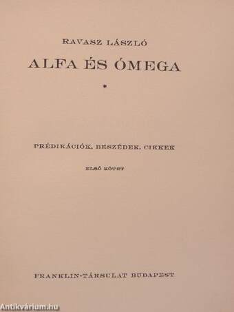 Alfa és Ómega I-II.