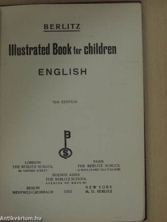 Illustrated Book for Children - English