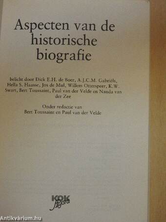 Aspecten van de historische biografie