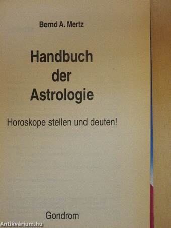 Handbuch der Astrologie