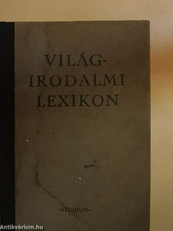 Világirodalmi lexikon II. (töredék)