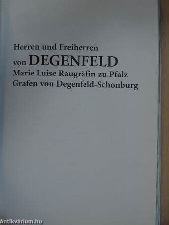 Herren und Freiherren von Degenfeld