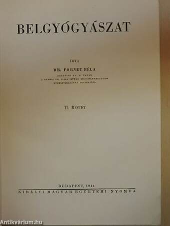 Belgyógyászat II. (töredék)