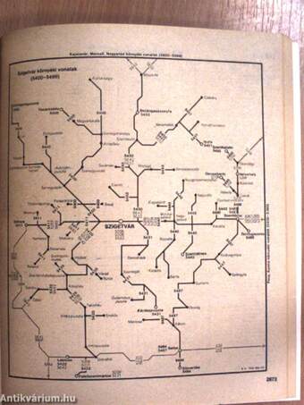 Hivatalos autóbusz menetrend 1986-1987 2.