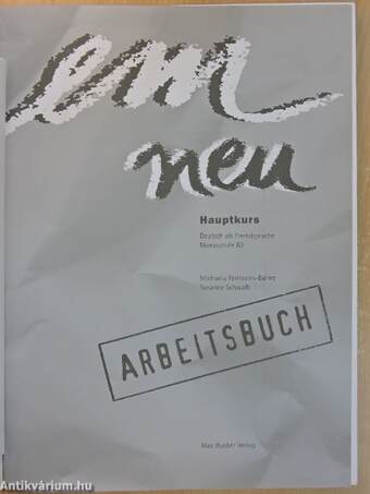 em neu - Niveaustufe B2 - Arbeitsbuch