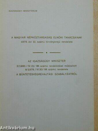 A Magyar Népköztársaság Elnöki Tanácsának 1979. évi 11. számú törvényerejű rendelete