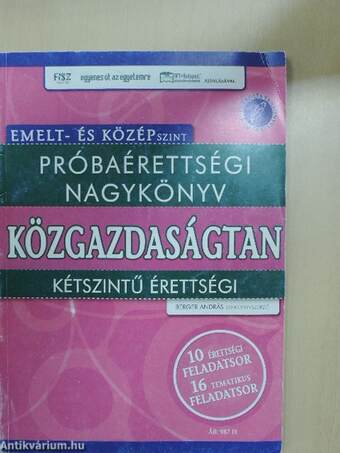 Próbaérettségi nagykönyv - Közgazdaságtan